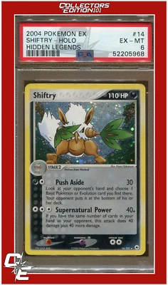 EX Hidden Legends 14 Shiftry Holo PSA 6 - Image 1 of 2