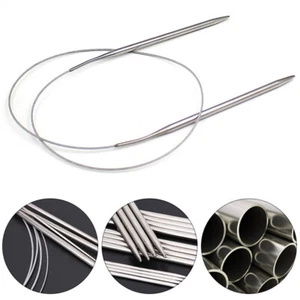 1x Stainless Steel Circular Fixed Knitting Pins DIY Sweater Weaving Needles Tool - Picture 1 of 15