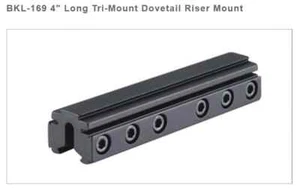 BKL 169 4" Tri Mount Risers for 9-11mm Dovetail Bases Airgun Rimfire - Picture 1 of 3