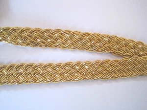 1 m Handgearbeitete Borte Boulillon Gold BO-GB-1007 - Bild 1 von 1