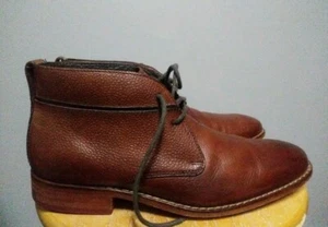 Cole Haan NikeAir Brown Leather Oxford Ankle Boots Men's Size 8M - Picture 1 of 5