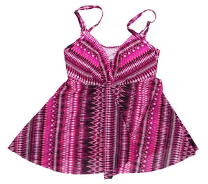 Profile by Gottex Geometric Flyaway Style Women's Tankini Top 10 NWT Pink Multi - Picture 1 of 1