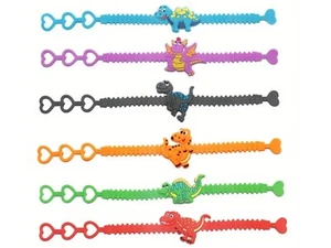 6x DINO ARMBAND Dinosaurier Silikon Kinderarmband ⭐️ Mitgebsel Kindergeburtstag - Bild 1 von 7