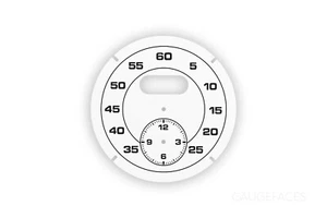 Porsche Sport Chrono Clock Dial Cayman Cayenne Macan Boxster Panamera - White - Picture 1 of 1