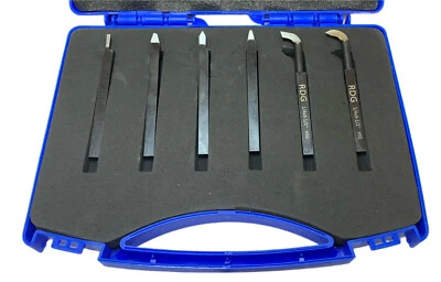 HSS TURNING TOOL SET 1/4" SHANK TURNING PARTING THREADING SET RDGTOOLS - Image 1 of 2