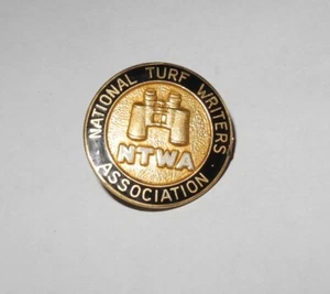 1960's Baseball National Turf Writers Media Press Pin Charm Button Pinback GOLD - Picture 1 of 2