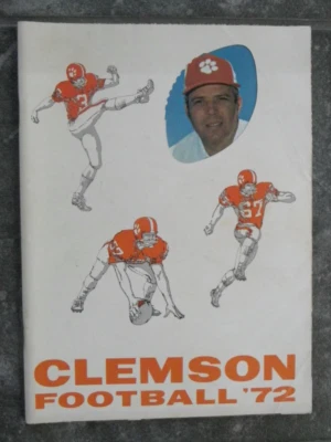 1972 Clemson Football Guide-1971 Season Recap-Players-Coaches-Photos-Stats - Image 1 of 4