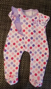 AMERICAN GIRL/BITTY BABY COLORFUL POLKA DOTS 1 PIECE SLEEPERS - Picture 1 of 8