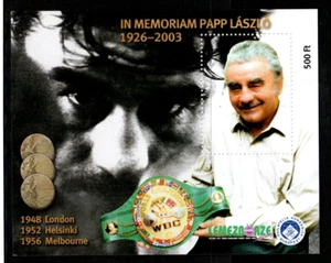 HUNGARY-2003.Commemorative Sheet -In memoriam Laszlo Papp / Boxer - Picture 1 of 1
