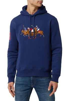 Polo Ralph Lauren Triple Fringe Hoodie Sweater Jumper Hood Big-Tall 3XL - Image 1 of 4