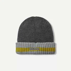 Gorro con rodillos a rayas impermeable para clima frío Sealskinz Holkham - Imagen 1 de 1