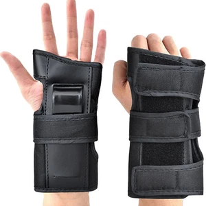 Skate Ski Snowboard Hand Palm Protector Wrist Guard Support Brace Gloves - Picture 1 of 9