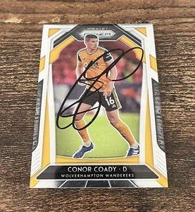 2020-21 Panini Prizm Premier League Hand Signed Conor Coady (Wolves FC) Card - Picture 1 of 2
