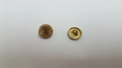 0023 Buttons For Sewing/Craft 8 pcs  new gold stude (flower) 12mm - Image 1 of 2