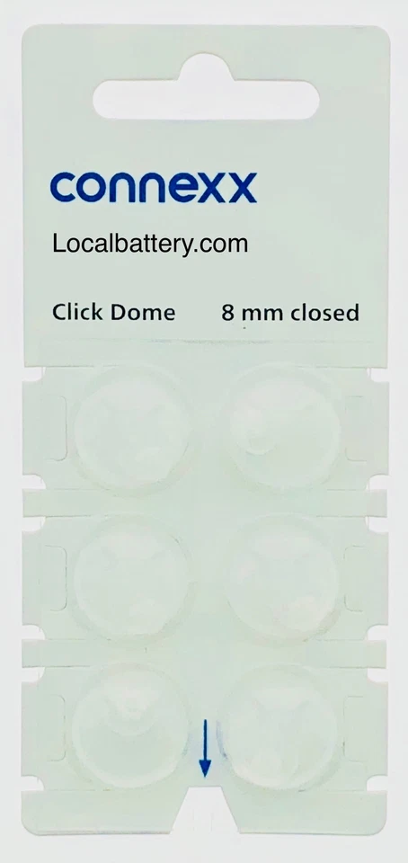 Siemens Connexx Click Dome Semi Open for Ric Hearing AIDS - 6 Domes Each