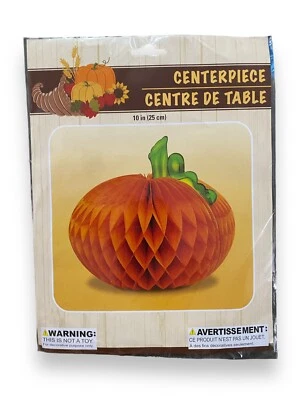 Otoño Otoño Acción de Gracias Panal 10” Mesa Centro de mesa Calabaza Foto 1 de 3