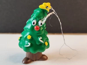 Vintage 2001 Topps Christmas Tree Face Ornament PVC - Bild 1 von 8