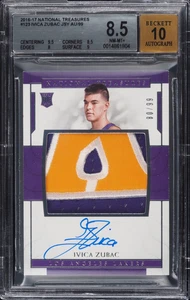 2016-17 National Treasures Ivica Zubac Rookie Patch Auto RPA BGS 8.5 Auto 10 RC - Picture 1 of 2