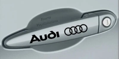 6 x Audi Door Handle Decals Sticker Set Multiple colors - Изображение 1 из 2