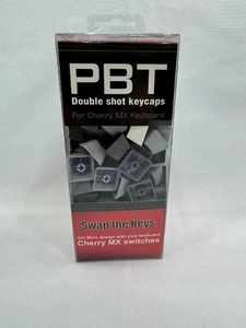 Gray PBT Doubleshot Keycap Set Sound Waves GMK Copy for Cherry MX Keyboar - Picture 1 of 2