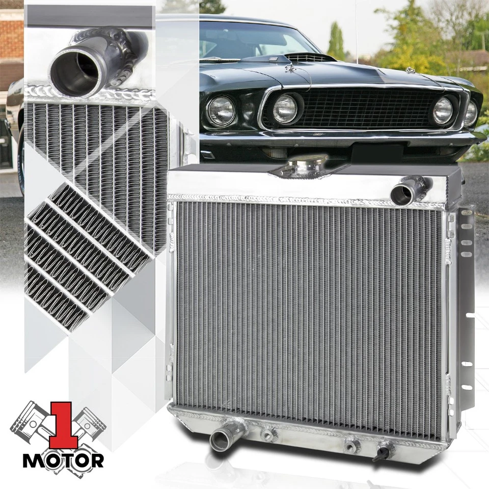 Aluminum 3 Row Core Performance Radiator for 63-77 Falcon/Mustang/Maverick/Comet - Image 1 of 4