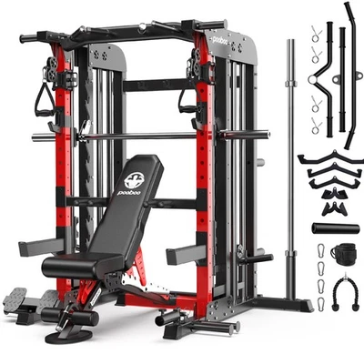 Home Gym Smith Cage System Training Smith Machines All-In-One Home Gym Squat - Image 1 of 4