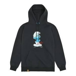 Bavarian Caps Hoodie "Muffi, Zefix" - dunkelgrau Kapuzenpullover Hoody Print Neu - Picture 1 of 12