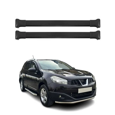 For Nissan Rogue Sport 17-22 OMAC USA Black Raised Roof Rails Cross Bars Foto 1 de 4
