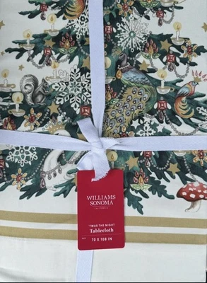 Williams-Sonoma T’Was The Night Before Xmas Tablecloth 70”x108” - Image 1 of 2