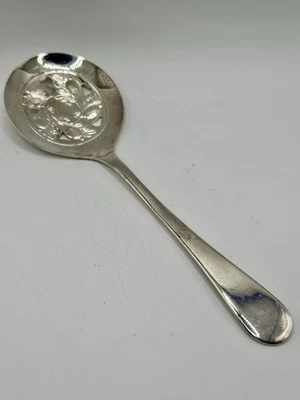 Sheffield England Vintage Holiday Silver Plated Slotted Spoon - As Is - 8.5” L - Image 1 of 4