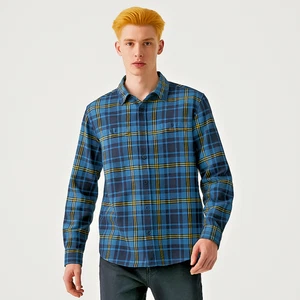 Camisa de franela para hombre The North Face azul a cuadros súper suave talla XL - Imagen 1 de 14