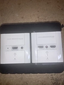 Pair Of HDMI Over Cat6 Extender Wall Plate Projector Home Cinema CR13022307** - Afbeelding 1 van 4