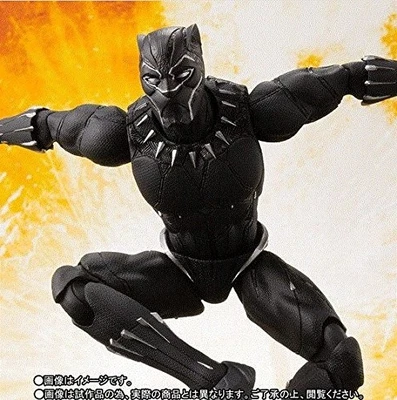 Boneco de ação S.H.Figuarts Pantera Negra Vingadores/Guerra Infinita Bandai Japão - Imagem 1 de 2