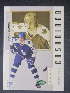 03-04 Parkhurst Original 6 Borje Salming 🚨🚨🚨 Enshrined Toronto Maple Leafs - Picture 1 of 2