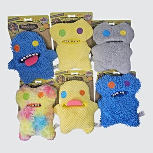 6er Pack Fuggler lustiges hässliches Monster Plüsch Hundespielzeug Quietschendes Knistern Sammlerstück Neu - Bild 1 von 7