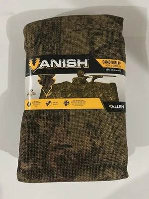 Allen VANISH Mossy Oak Break Up Burlap Camo Hunting Blind 12 ft x 4.5 ft - Image 1 of 4