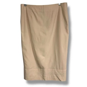John Galliano Nude Beige Wolle Seide Formeller Rock - Bild 1 von 16