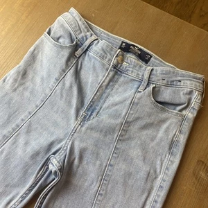 Hollister Jeans Damen 29/31 High Rise Flare hellblau weich Stretch Y2K Boho - Bild 1 von 12