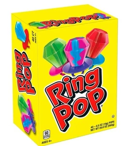 Ring Pop Kosher Bulk Candy Lollipop Variety Party Pack - 40 Count - Picture 1 of 2