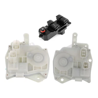 Door Lock Actuators + Window Master Switch For 2001-2005 Honda Civic 03-06 CR-V - Изображение 1 из 4