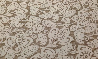 MAGNOLIA HOME AMAZON CAFÉ LINO MARRÓN MUEBLES TELA POR YARDA 56"W Foto 1 de 4