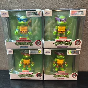 Teenage Mutant Ninja Turtles Set of 4 Diecast Figures Key Chains Metalfigs Jada - Picture 1 of 6
