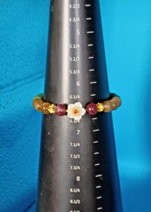natural jade agate bracelet size 6 1/2 - Picture 1 of 2
