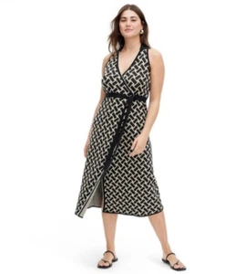 NWT Diane Von Furstenberg Target Vintage Weave Wrap Dress Sweaterknit Midi Sz XL - Picture 1 of 7