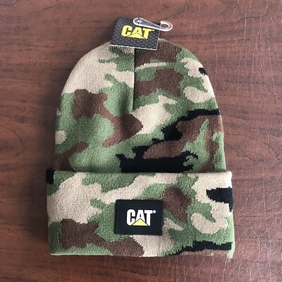 Gorro Caterpillar Camuflado Tejido Gorra Talla Única Para Hombre Invierno Sombrero Gato Camuflaje Foto 1 de 4
