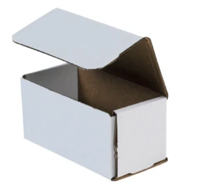 1-300 CHOOSE QUANTITY 6x3x3 Corrugated White Mailers Packing Boxes 6" x 3" x 3" - Picture 1 of 4