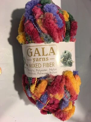 gala rosa amarillo naranja púrpura diseñador tejer hilo de ganchillo fibra artes 50g Foto 1 de 3