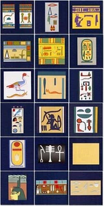 Azulejos mural 18 azulejos arte cocina egipcia baño pared salpicadero mármol cerámica - Imagen 1 de 10
