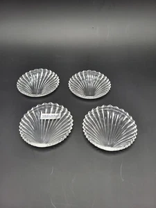 Neuw.# 4x Villeroy & Boch Bleikristall Glas Untersetzer # Platano # Ø 8,5 cm - Picture 1 of 5