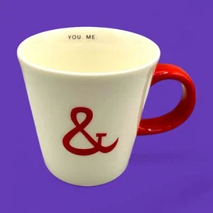 Taza Starbucks "You & Me", acento rojo, 12 fl/oz, 2013, taza de repuesto - Imagen 1 de 8
